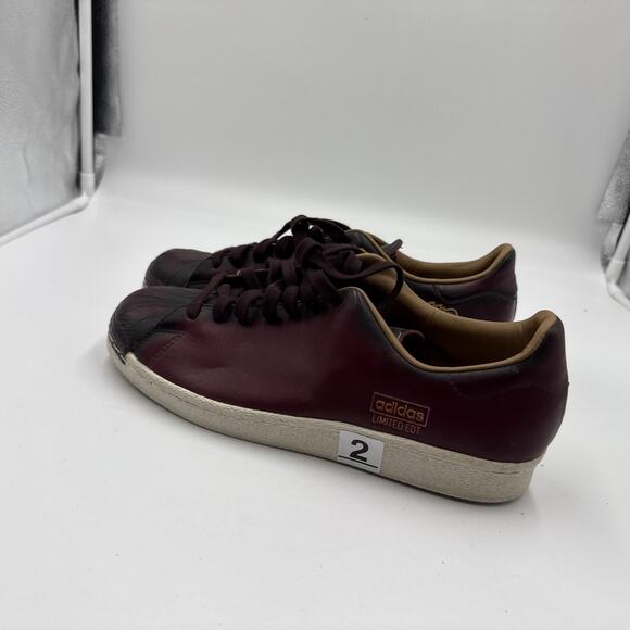 Size 8.5 - adidas Limited Edt x Superstar Burgundy main image 7